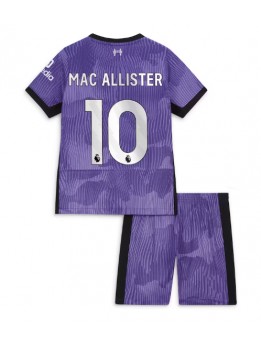 Otroški Nogometna dresi replika Liverpool Alexis Mac Allister #10 Tretji 2023-24 Kratek rokav (+ hlače)